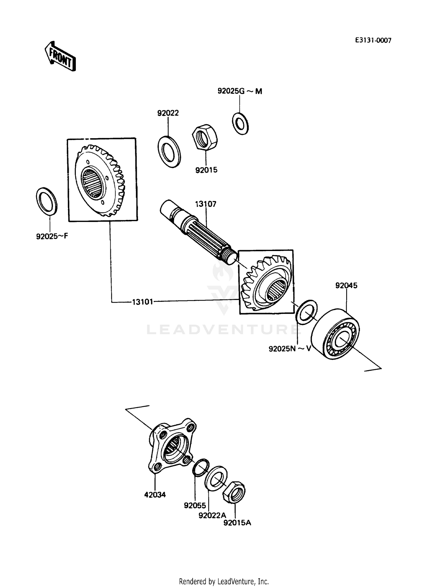 FRONT BEVEL GEAR