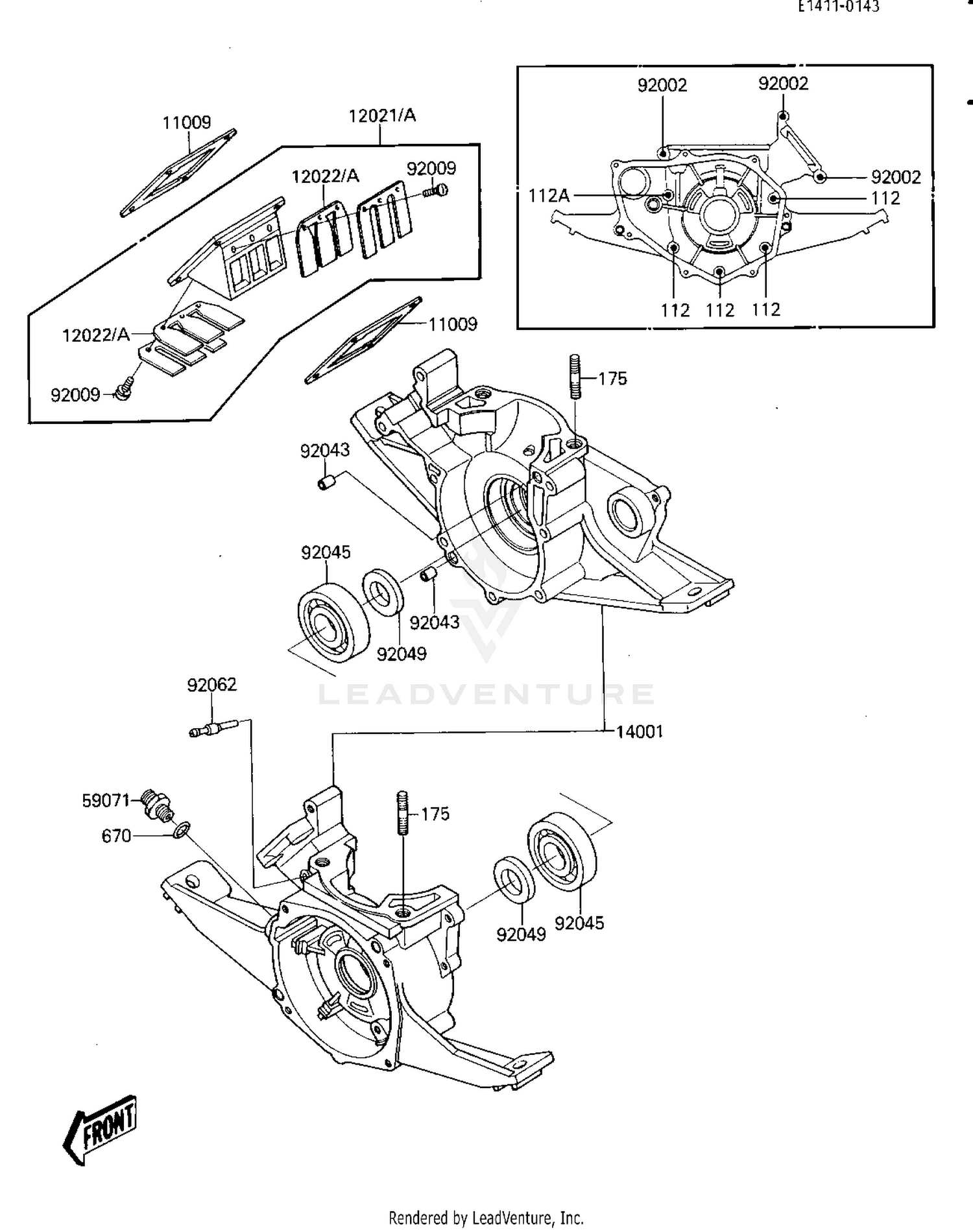 CRANKCASE/REED VALVE