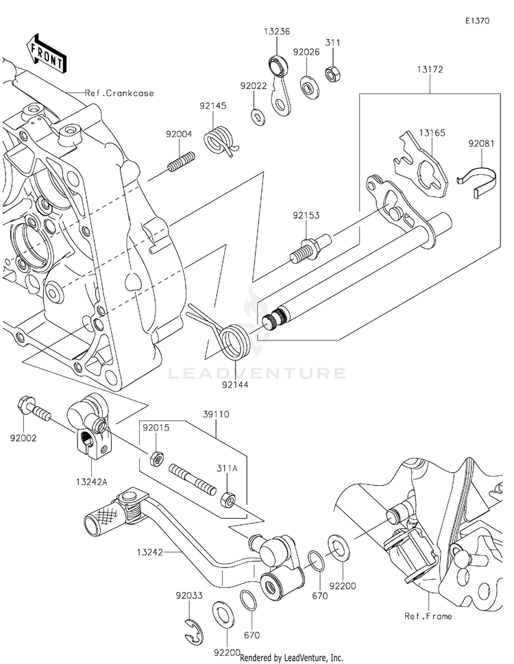 Gear Change Mechanism Schematic