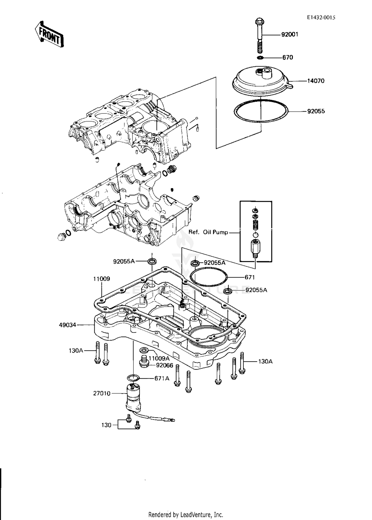 BREATHER COVER/OIL PAN