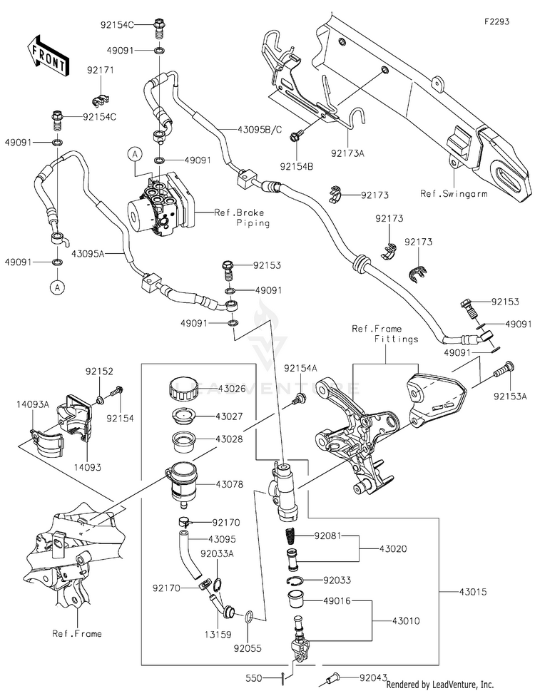 Rear Master Cylinder Schematic