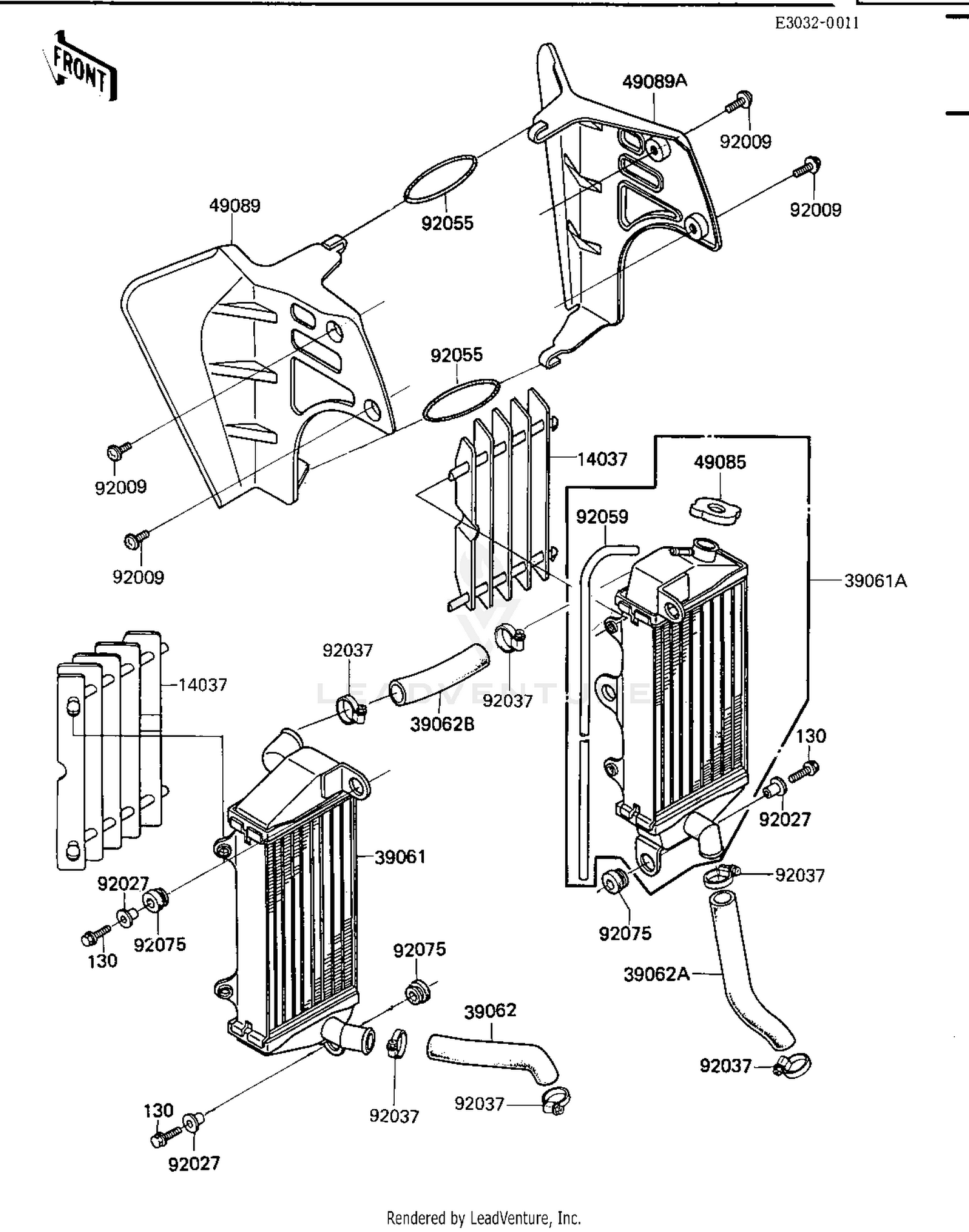 RADIATORS ('84 KX250-C2)
