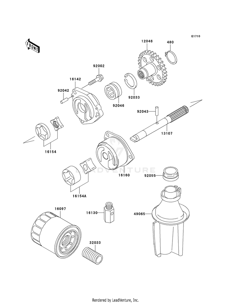 Oil Pump/Oil Filter Schematic