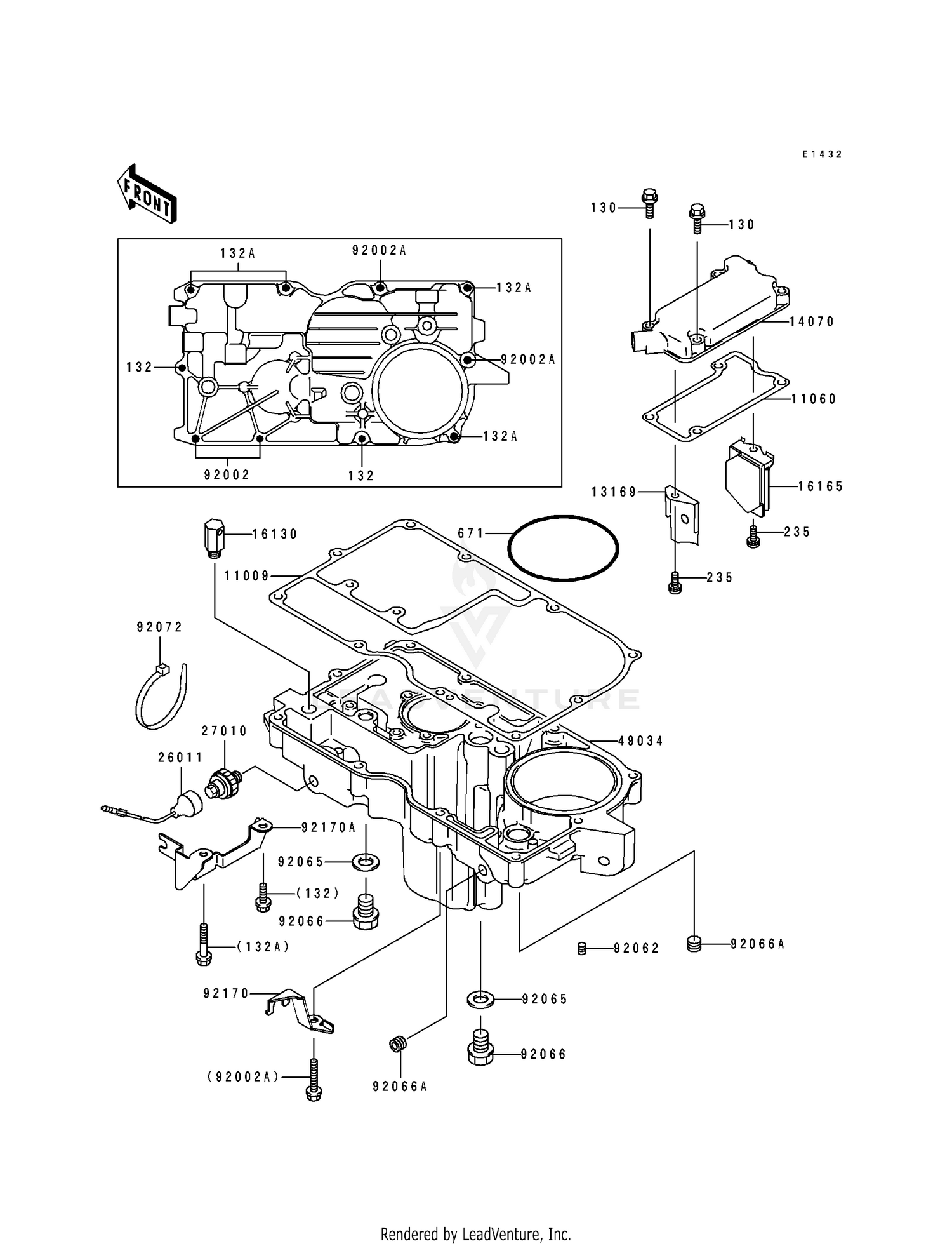 BREATHER COVER/OIL PAN