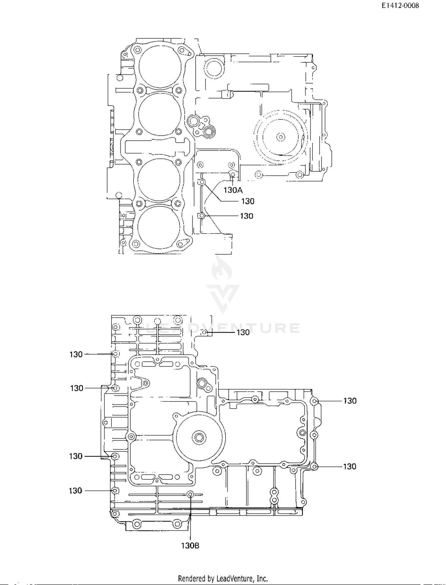CRANKCASE BOLT & STUD PATTERN