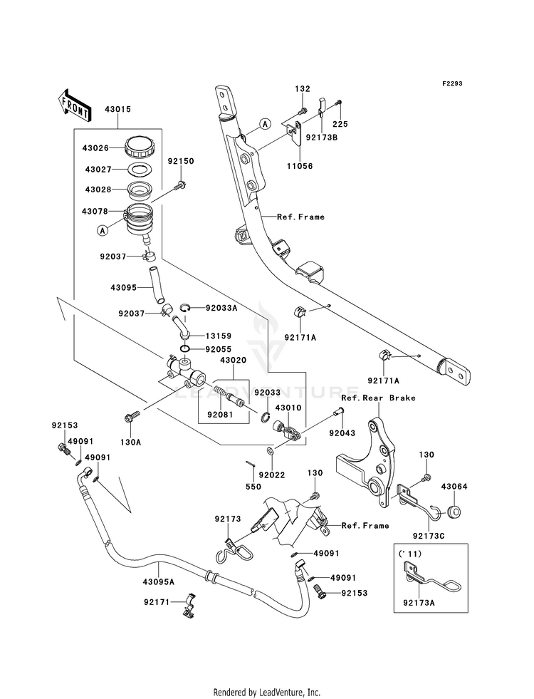 Rear Master Cylinder Schematic