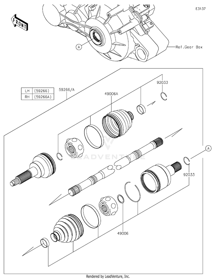 Drive Shaft-Rear Schematic