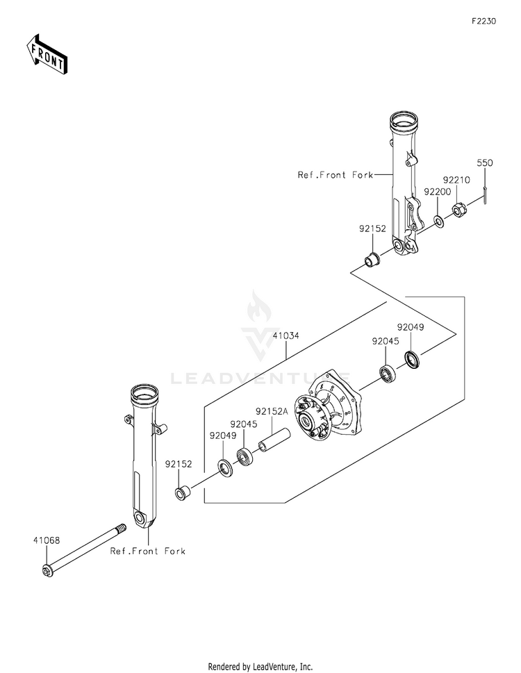 Front Hub Schematic