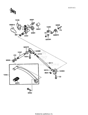Gear Change Mechanism Schematic