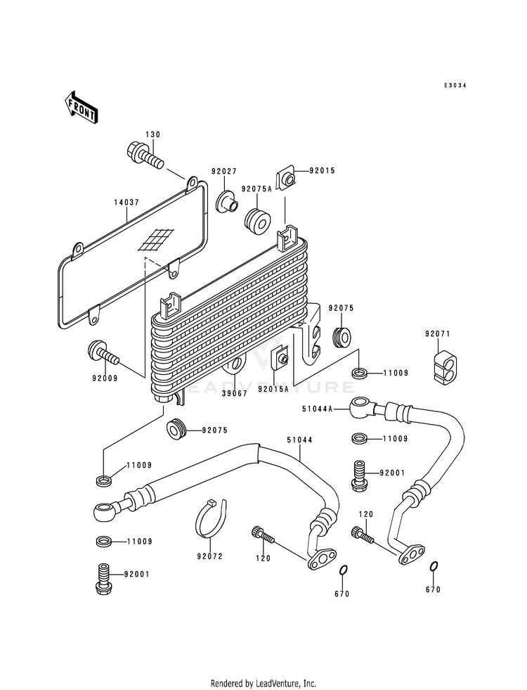 Oil Cooler Schematic