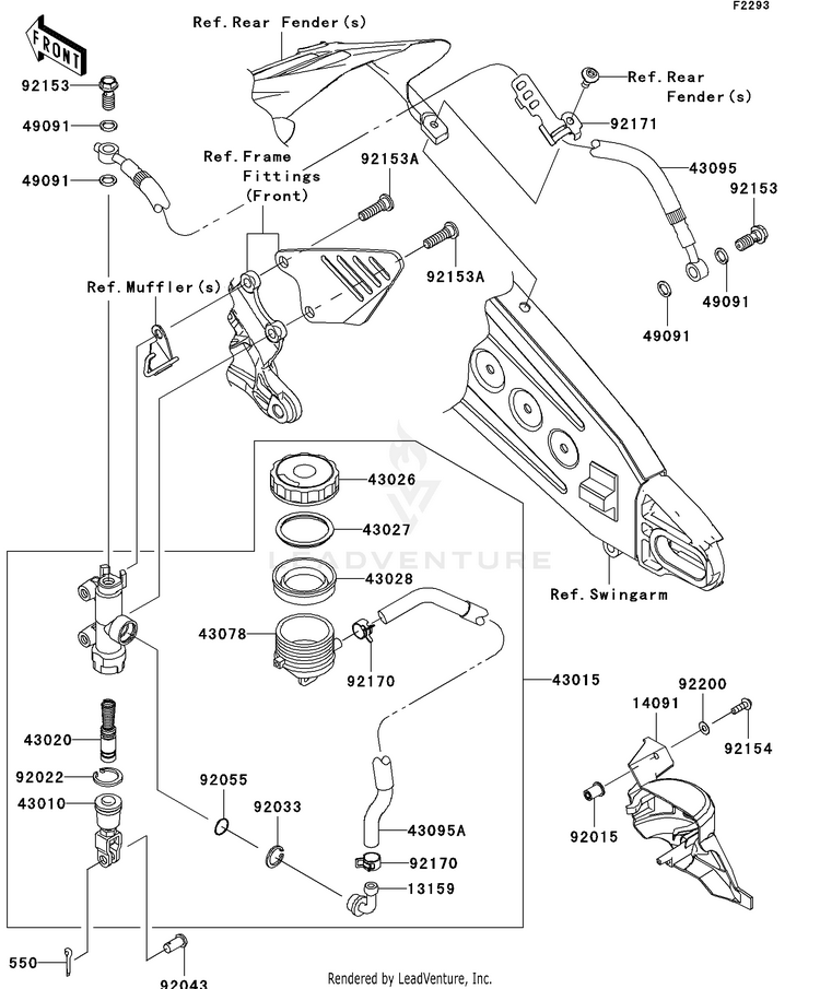 Rear Master Cylinder Schematic