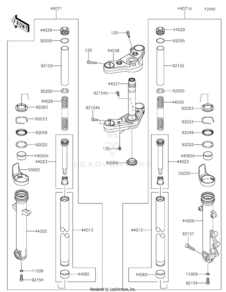 Front Fork Schematic