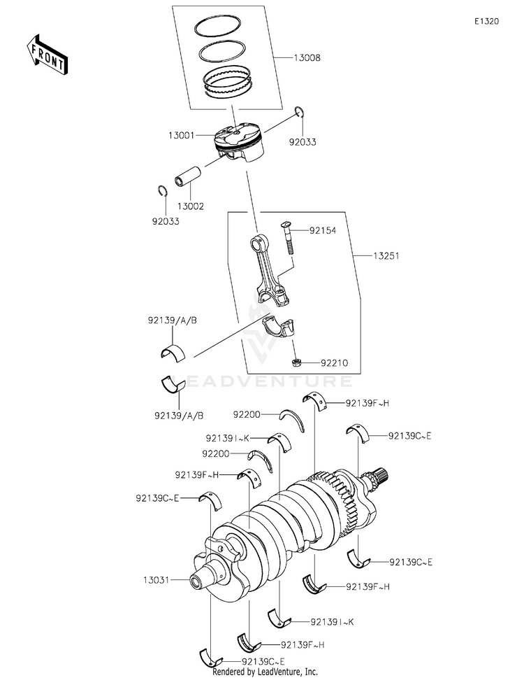 Crankshaft/Piston(S) Schematic