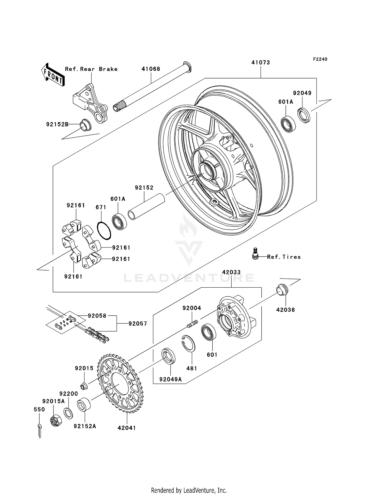 REAR WHEEL/CHAIN