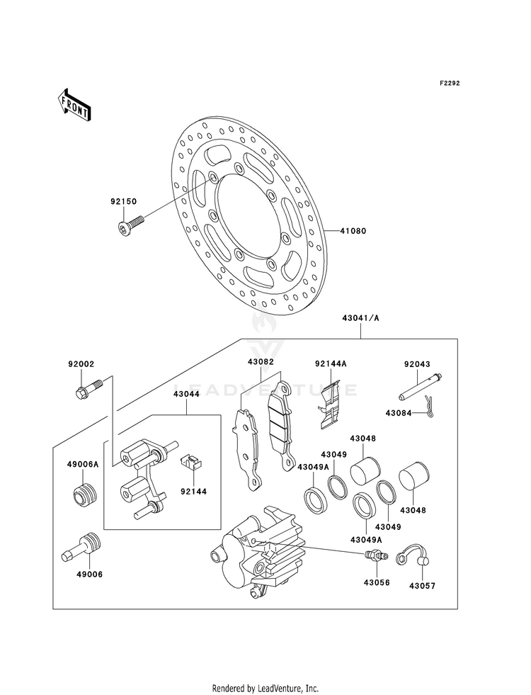 Front Brake (E1-E3) Schematic
