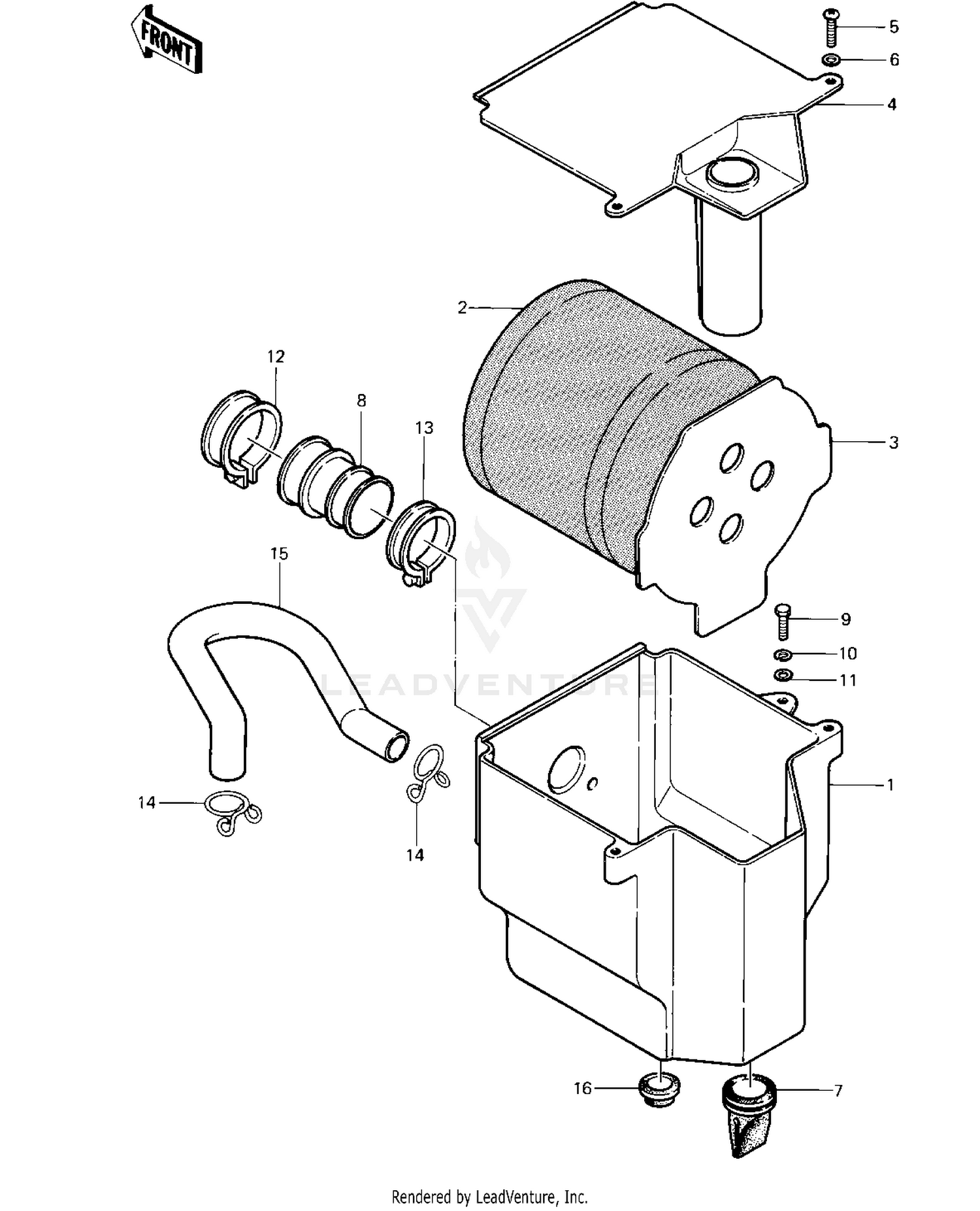 AIR CLEANER ('83 C1)