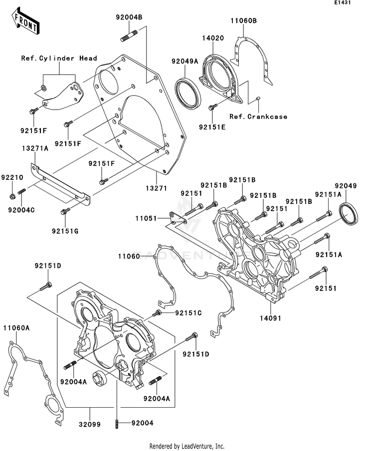 Engine Cover(S) Schematic