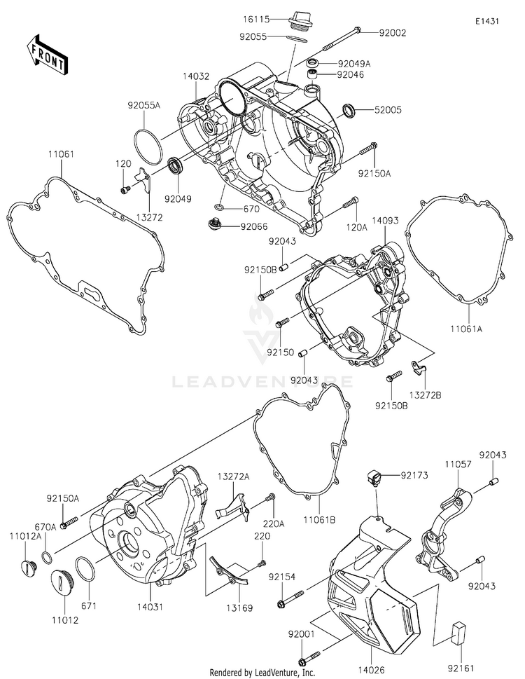 Engine Cover(S) Schematic