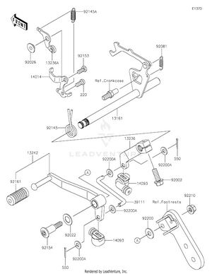 Gear Change Mechanism Schematic
