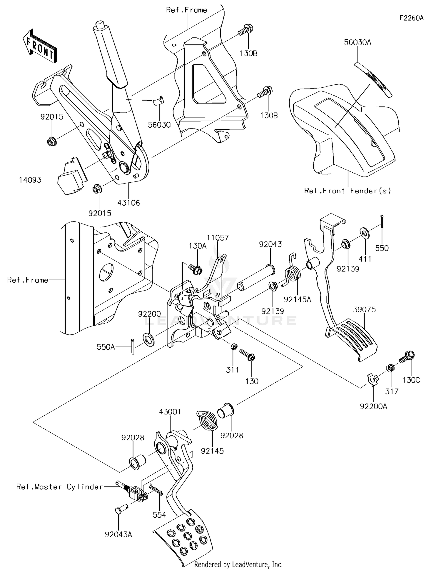Brake Pedal/Throttle Lever(AJF)