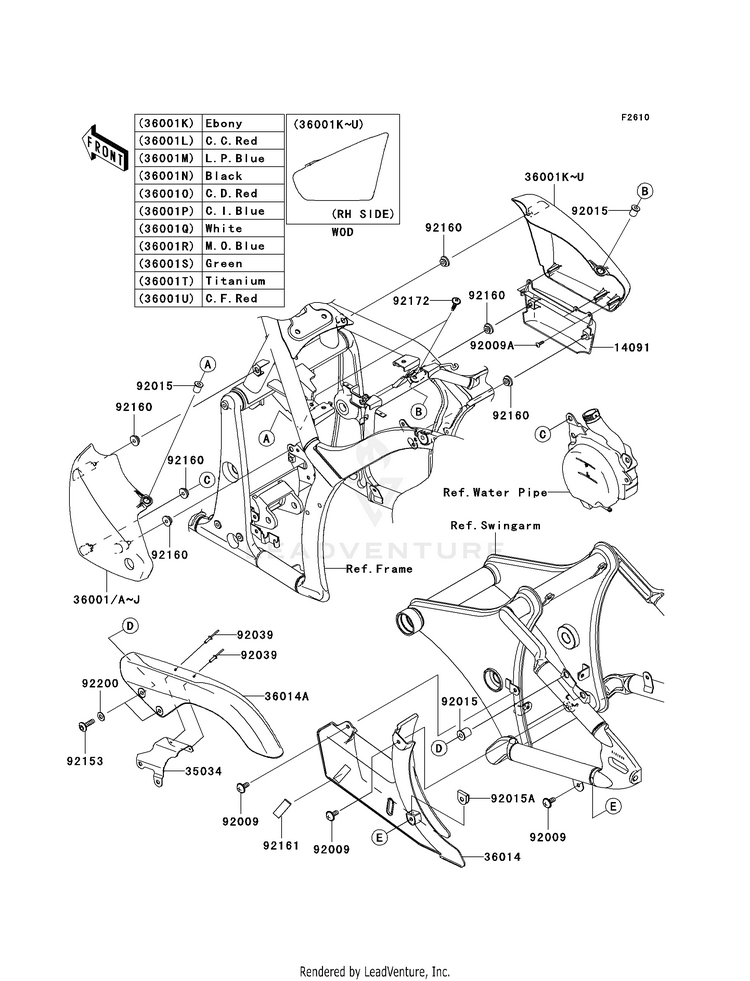 Side Covers/Chain Cover Schematic