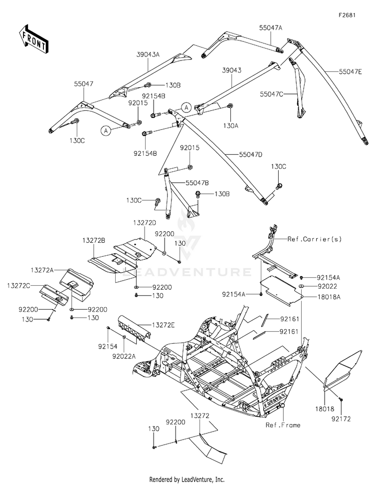 Guards/Cab Frame Schematic