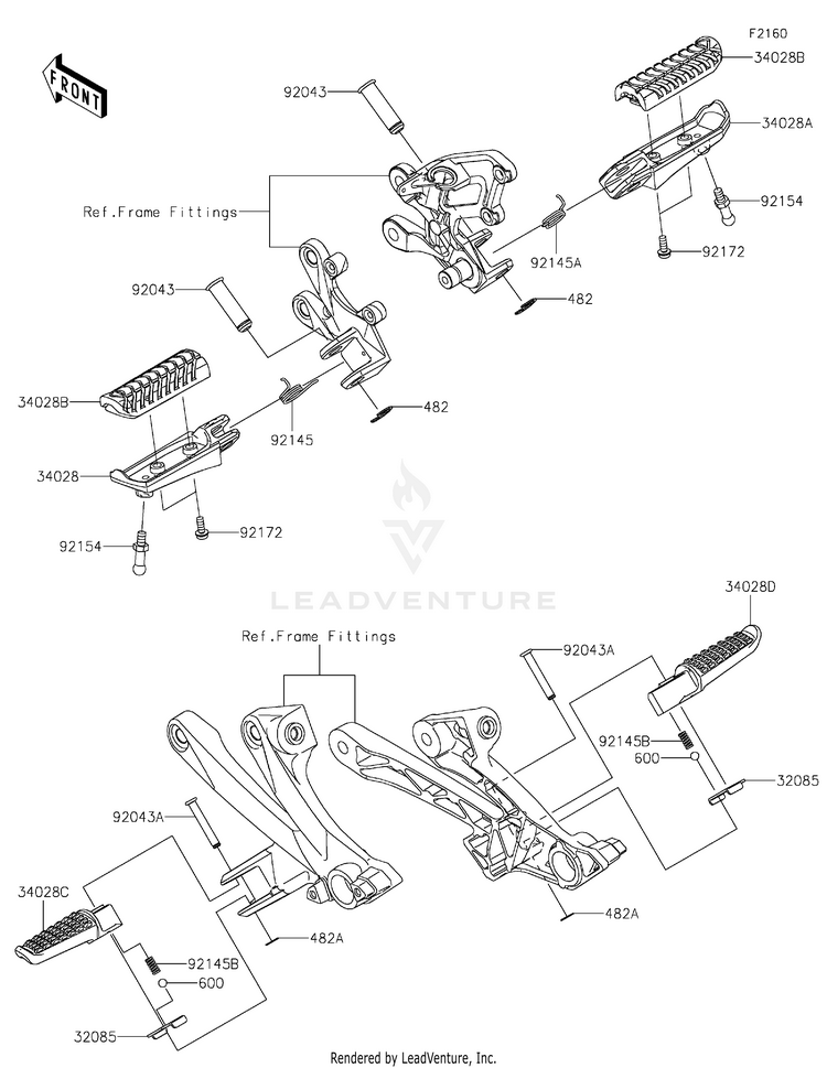 Footrests Schematic