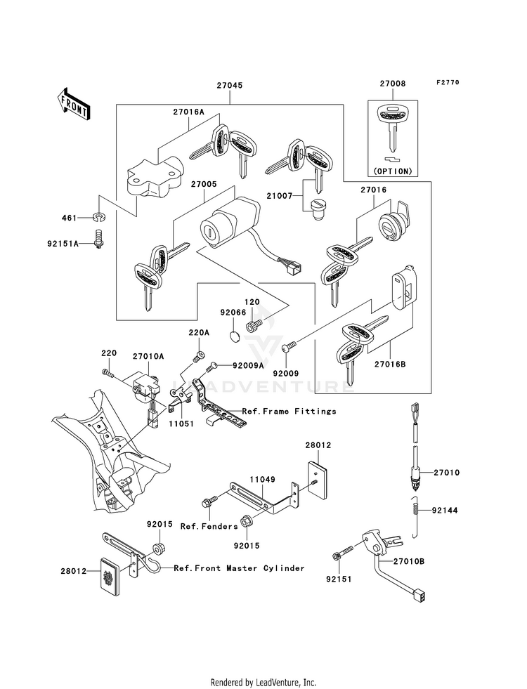 Ignition Switch/Locks/Reflectors Schematic