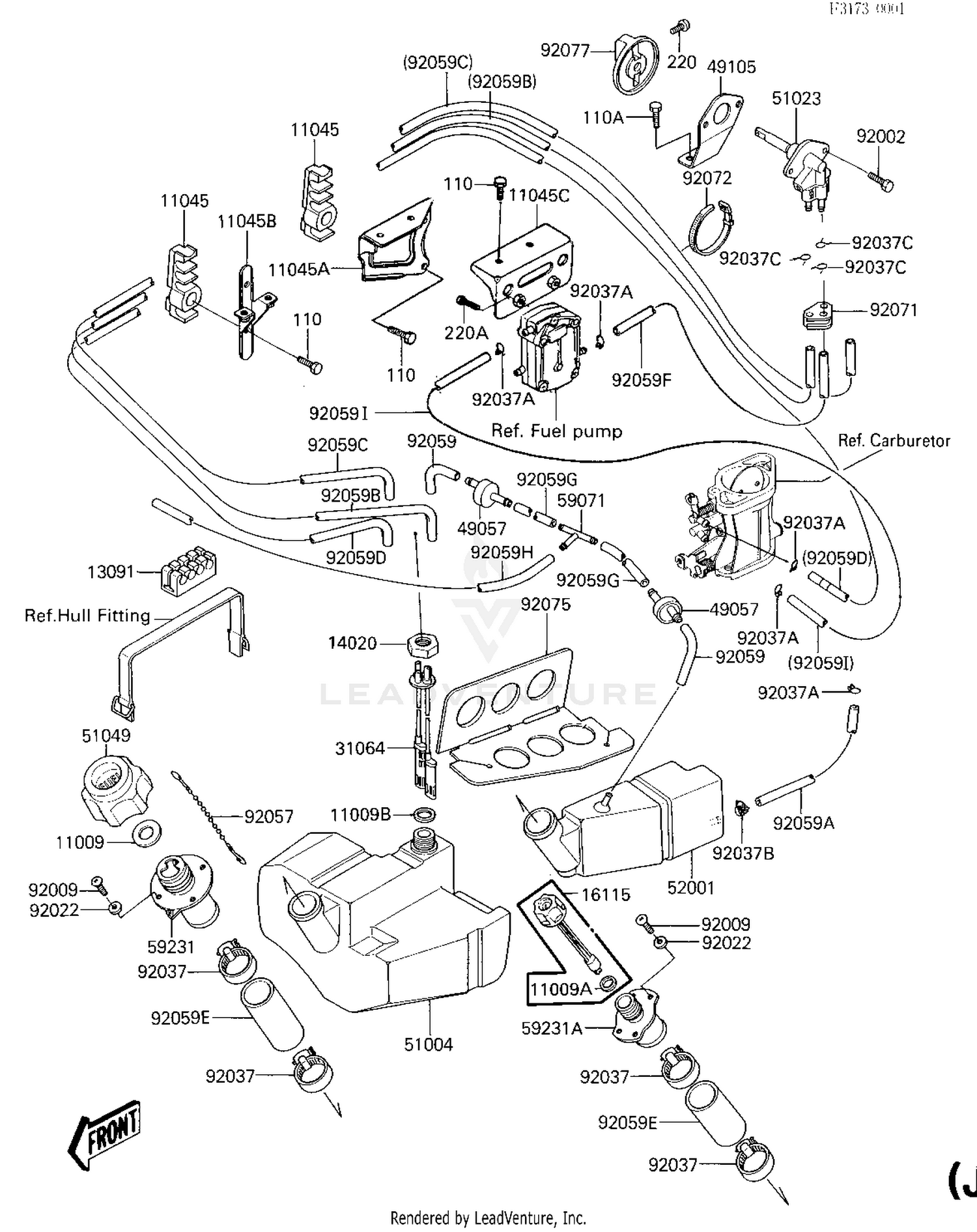 FUEL TANK/OIL TANK (JF650-A1)