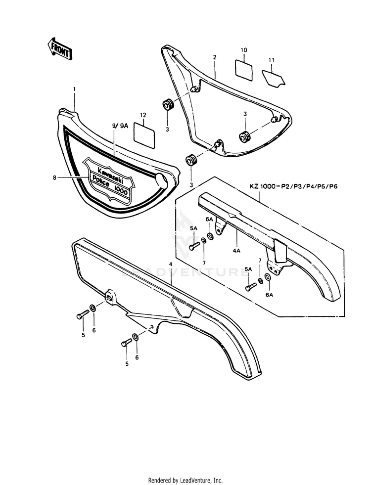 Side Cover/Chain Case Schematic