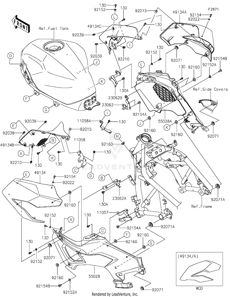 Cowling(Center) Schematic
