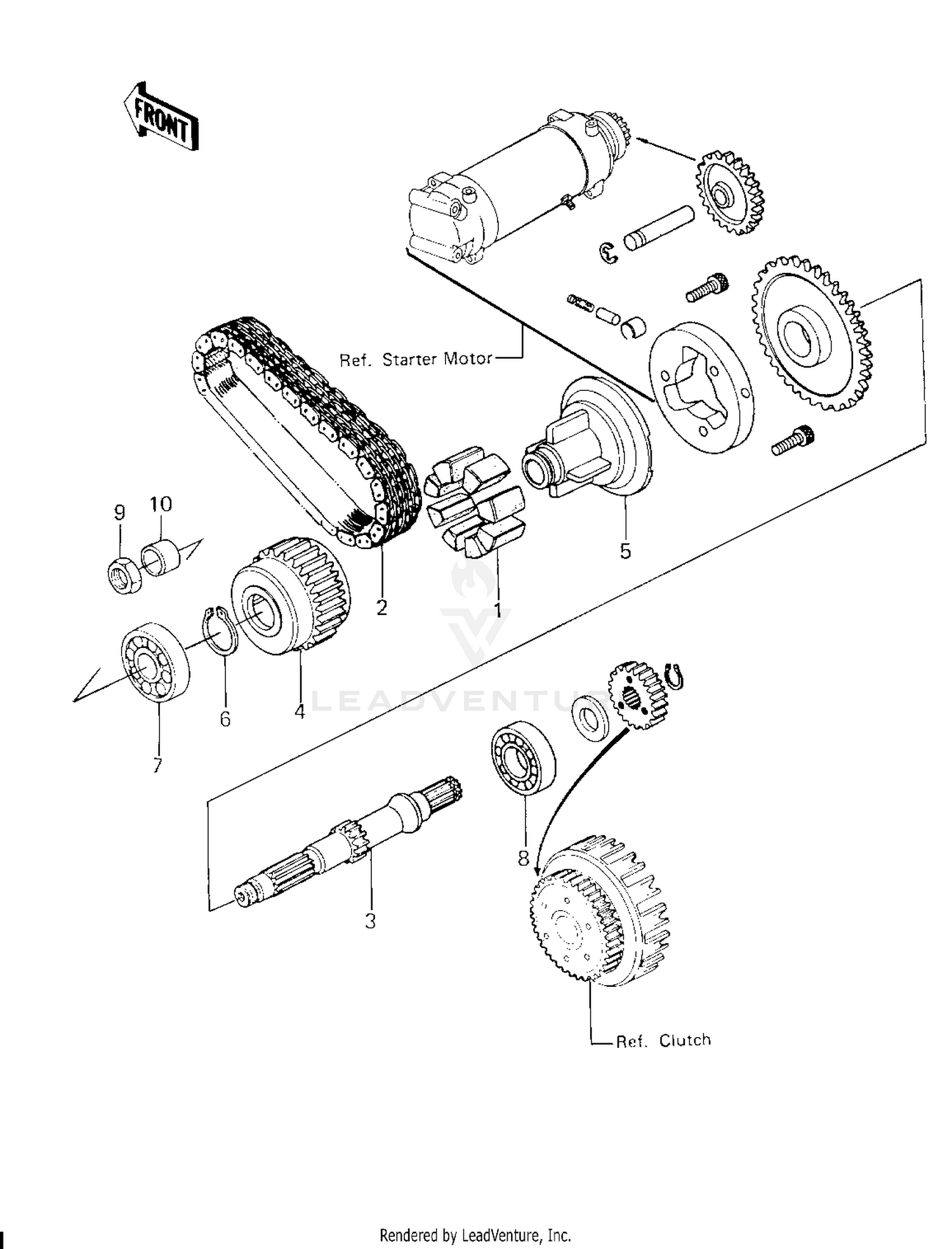 SECONDARY SHAFT ('80 H1)