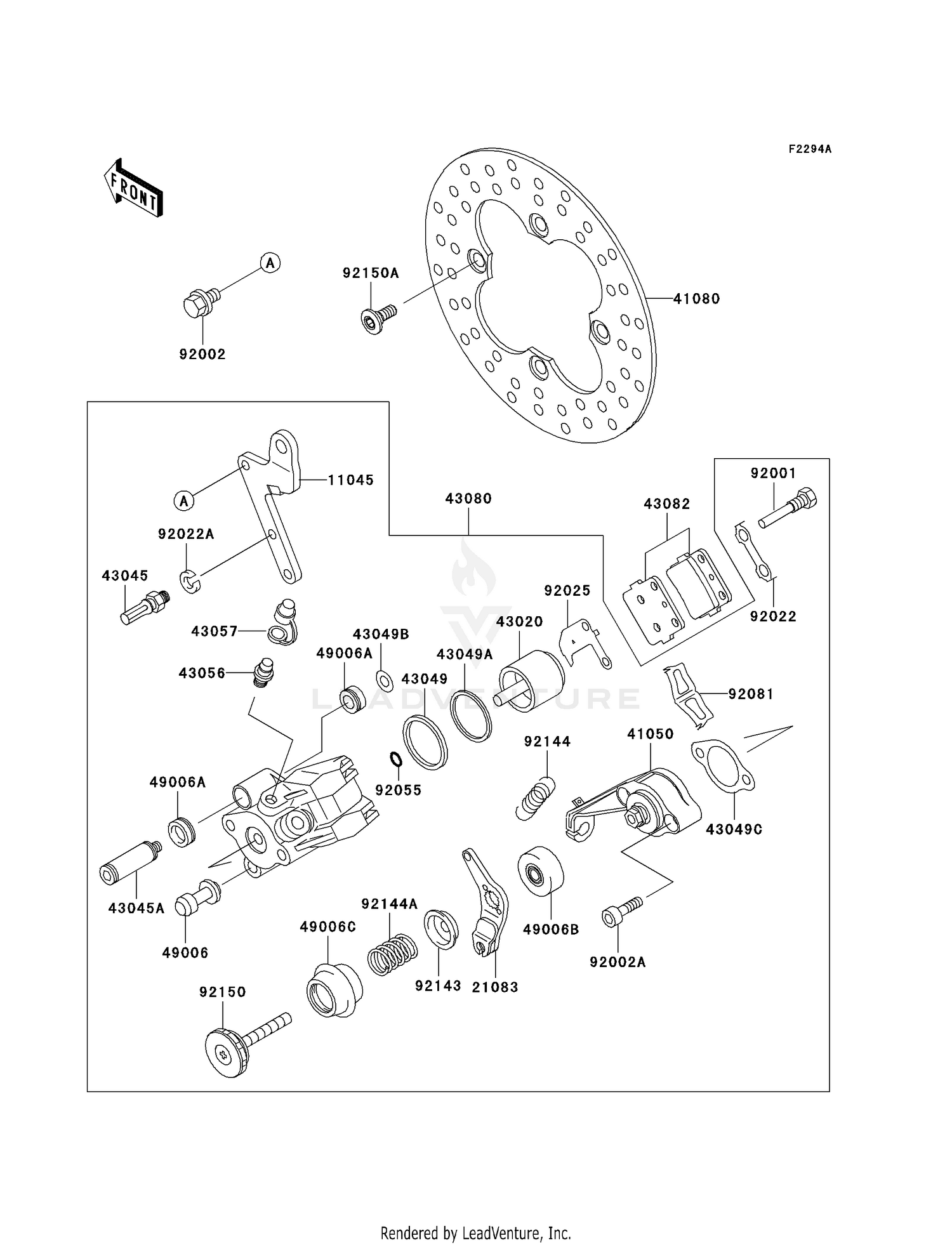 REAR BRAKE (KSF250-A18)