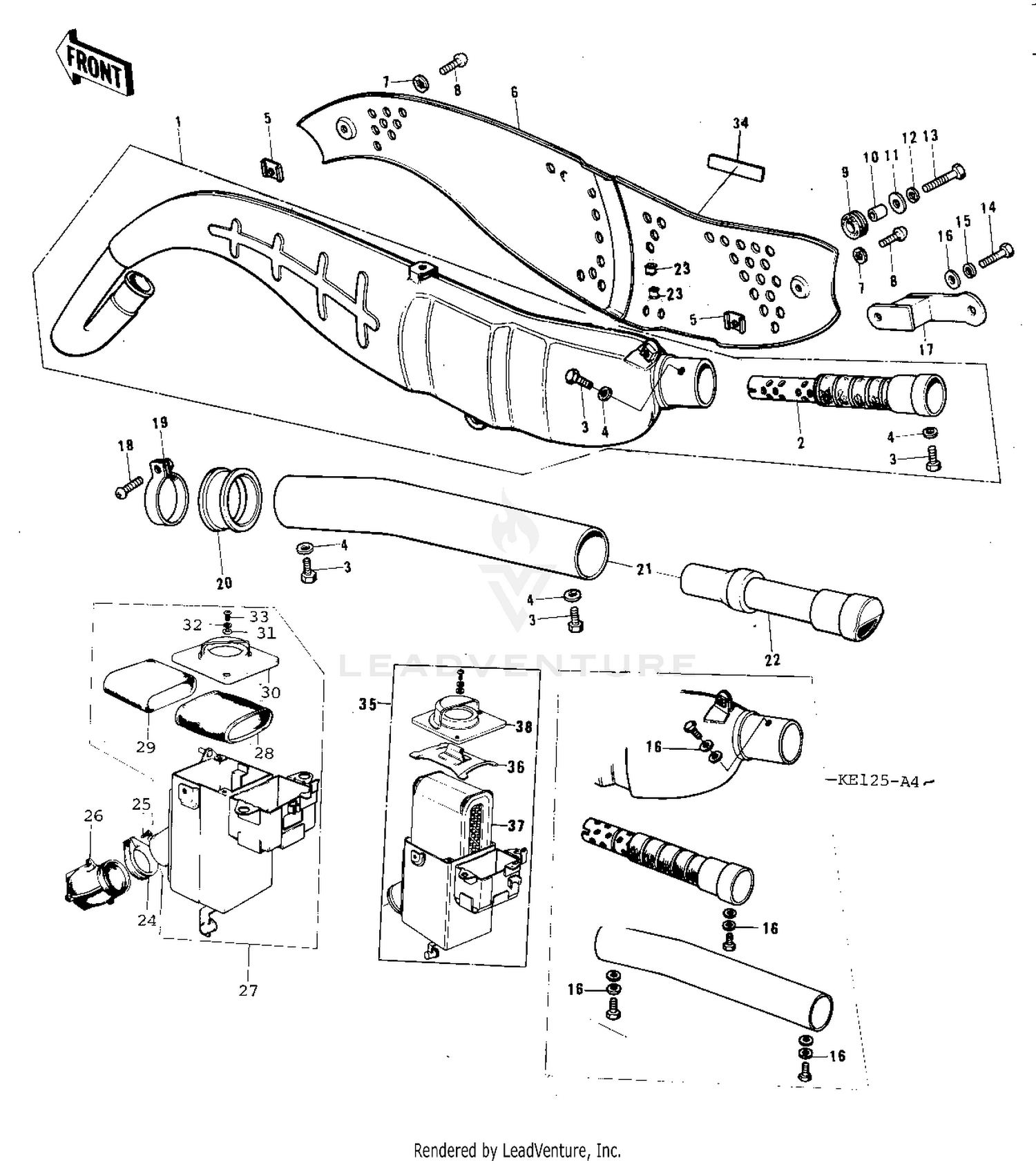 AIR CLEANER/MUFFLER ('76-'79)