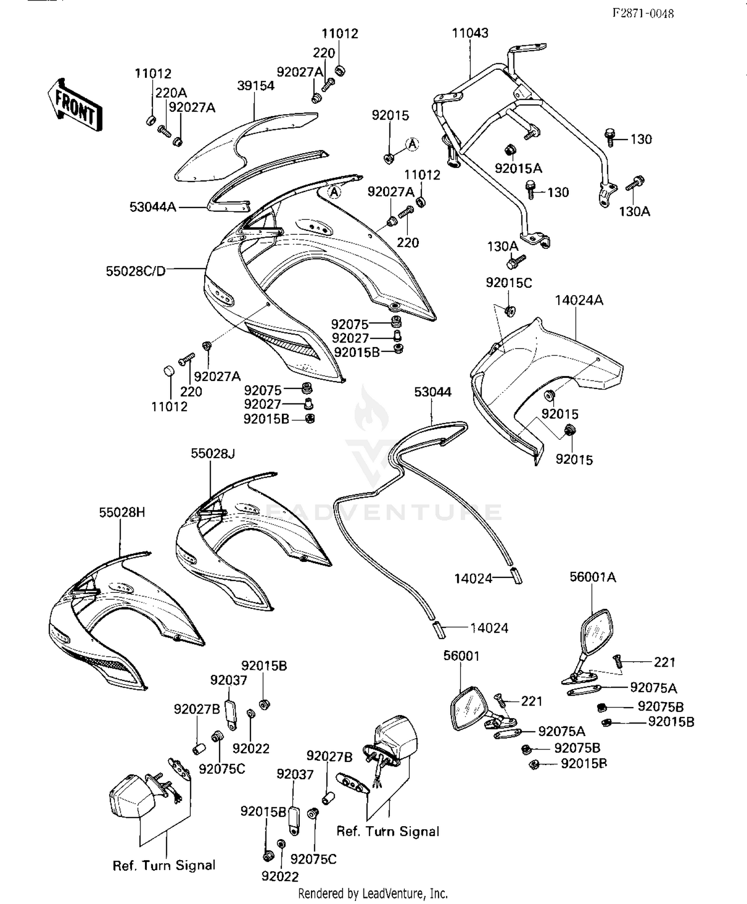 FAIRING (ZX550-A1/A2)