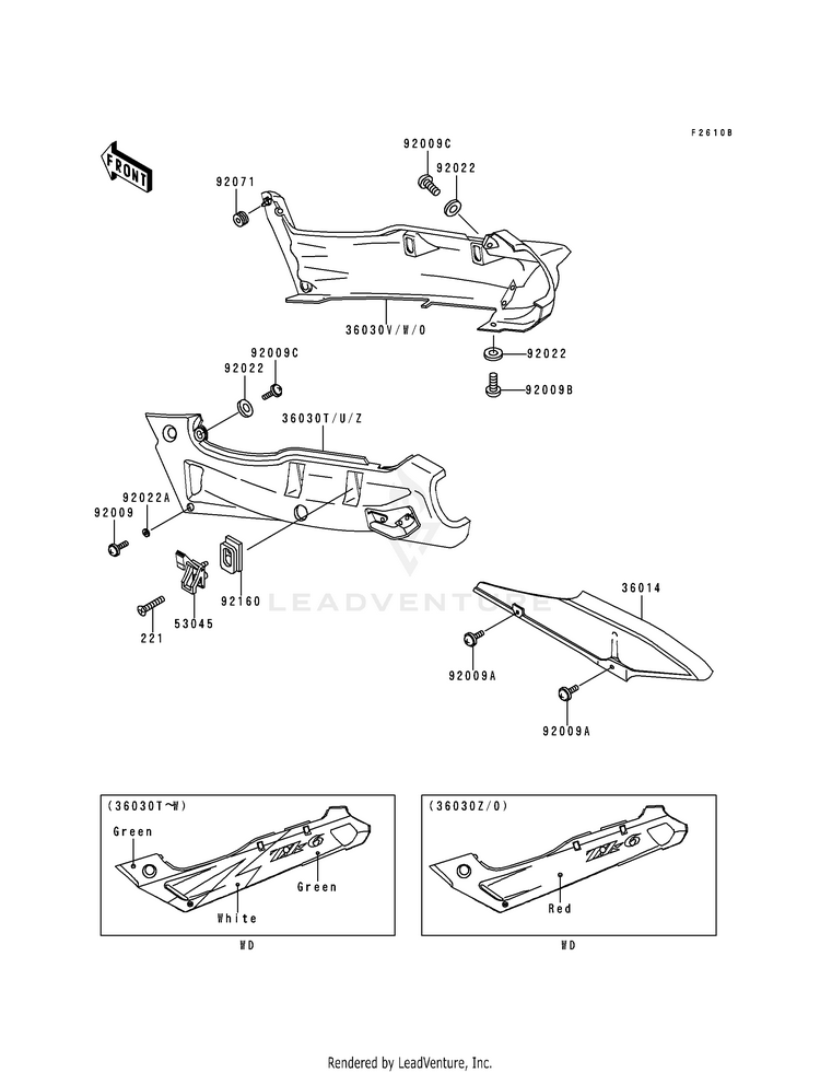 Side Covers/Chain Cover (Zx600-E3) Schematic