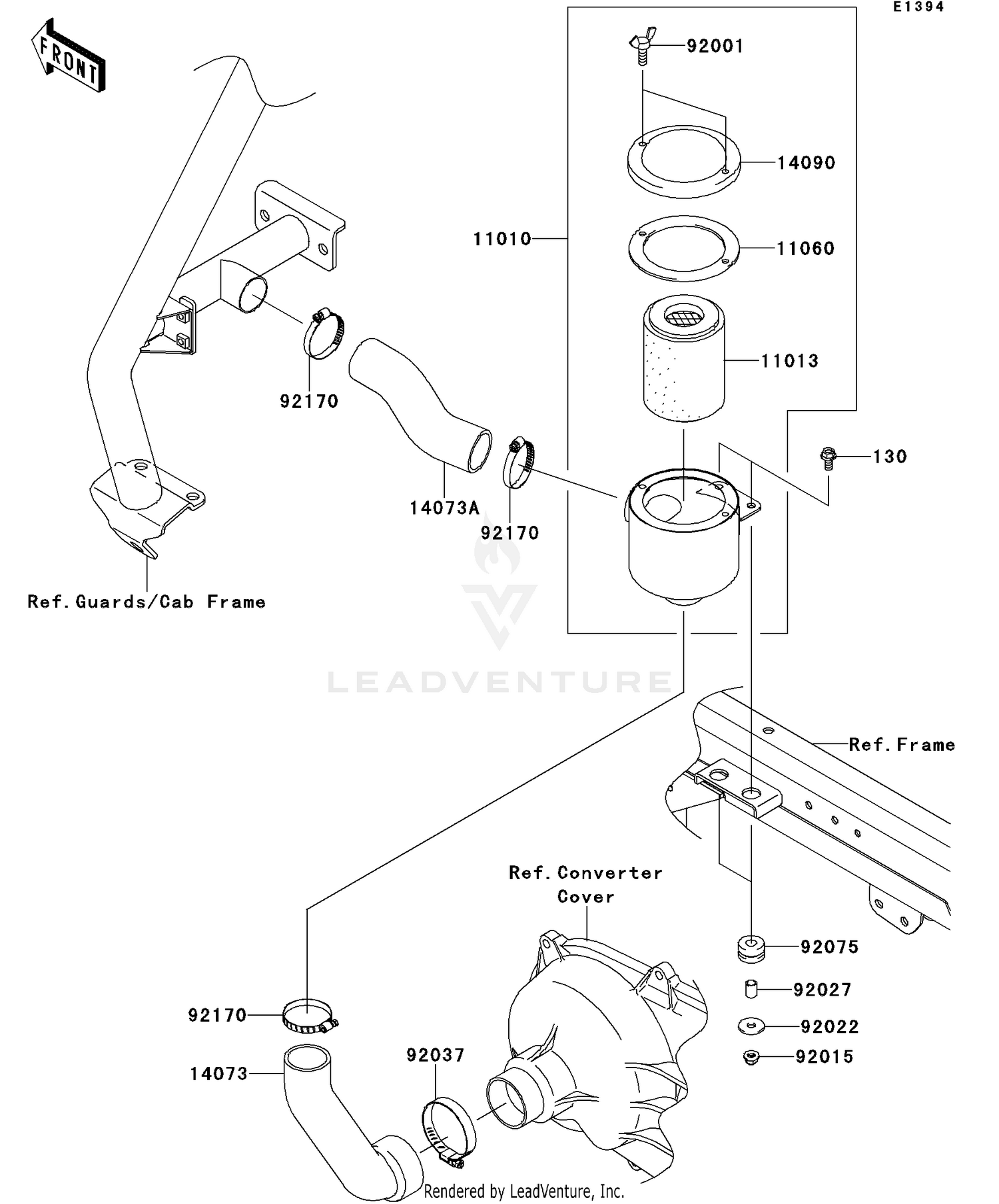 Air Cleaner-Belt Converter(G9F/GAF)