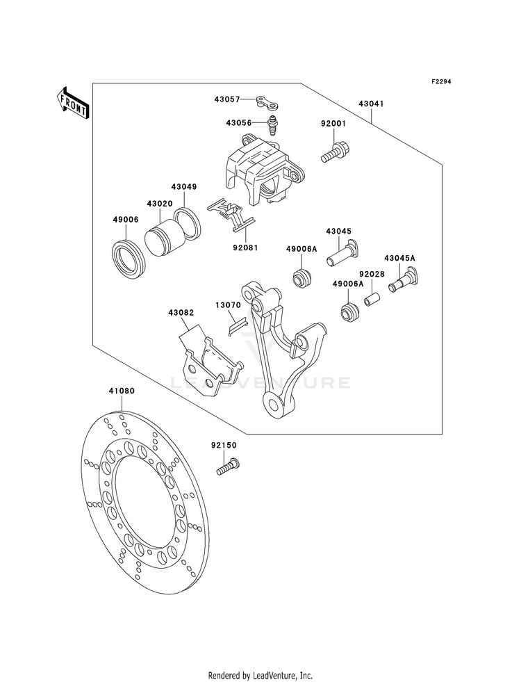 Rear Brake (P20) Schematic