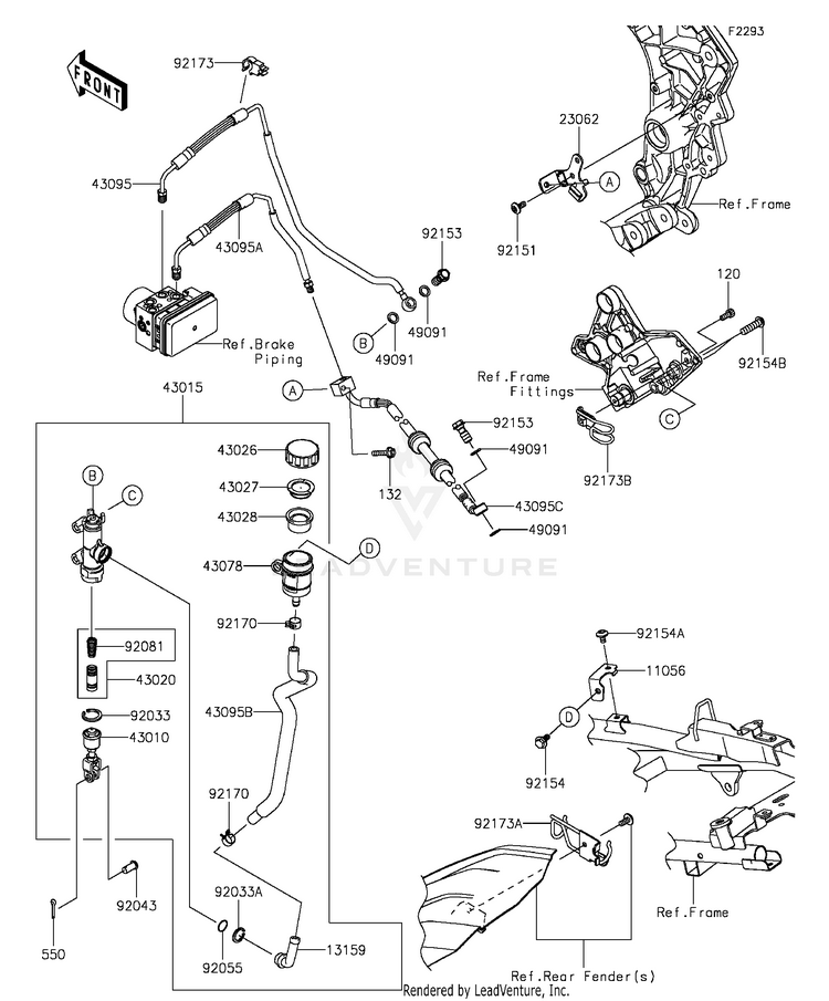 Rear Master Cylinder Schematic