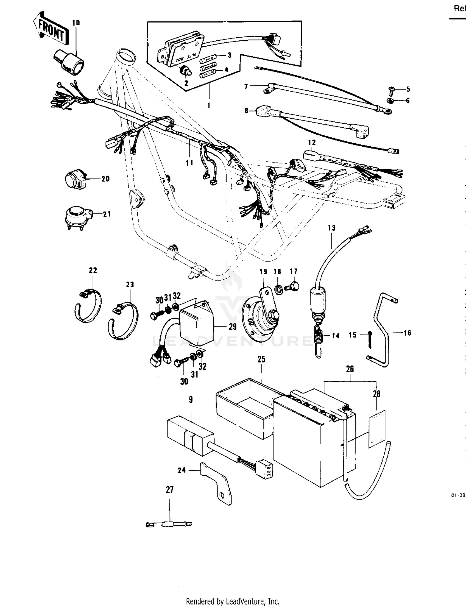 CHASSIS ELECTRICAL EQUIPMENT ('79-'80 B3