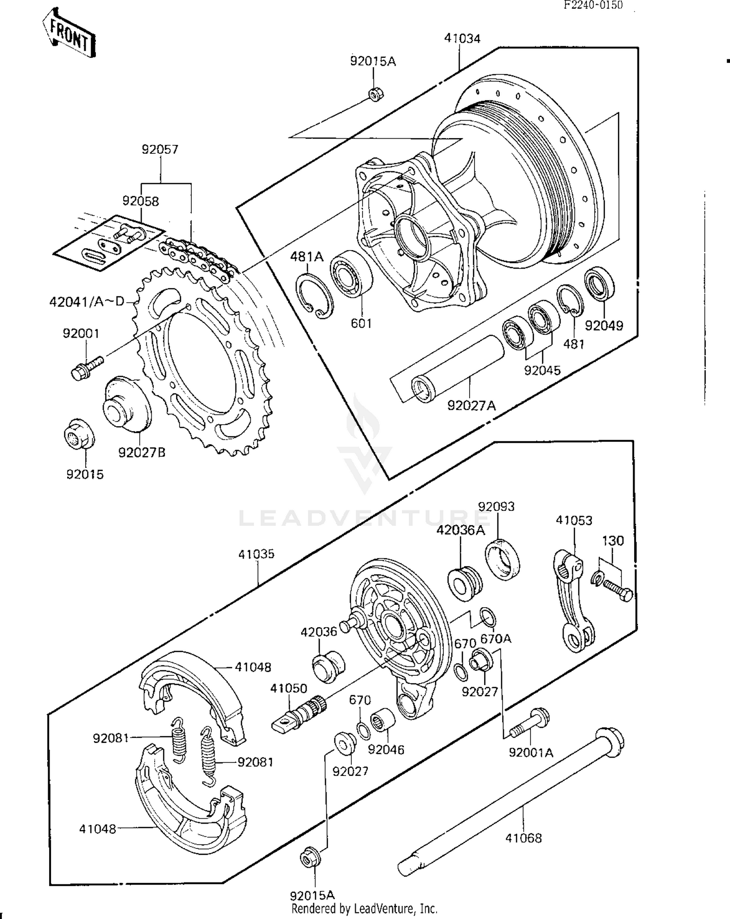 REAR HUB/BRAKE/CHAIN