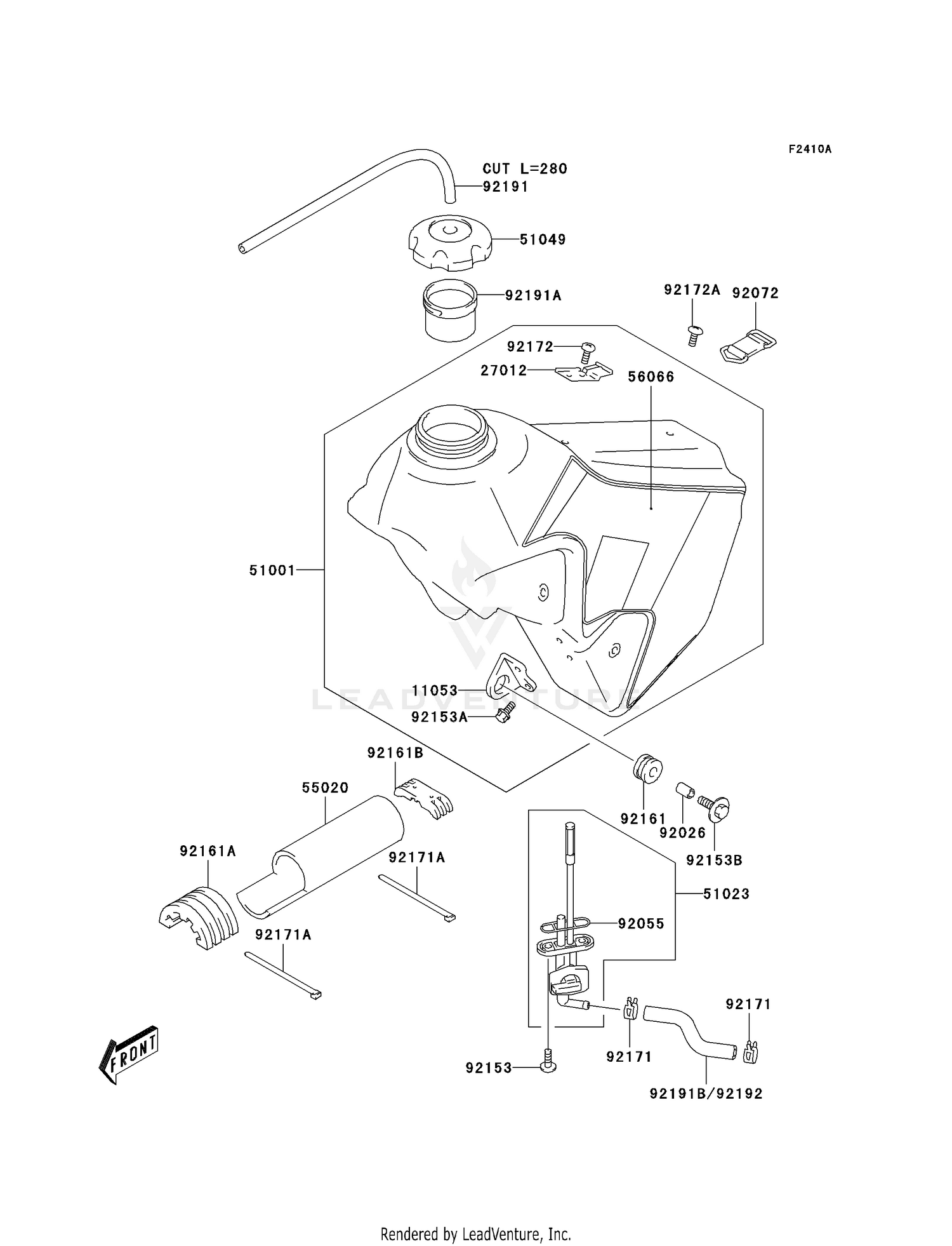 FUEL TANK (KLX400-B2)