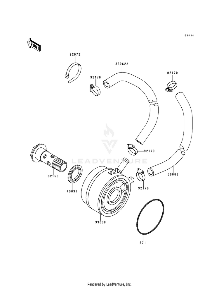 Oil Cooler Schematic
