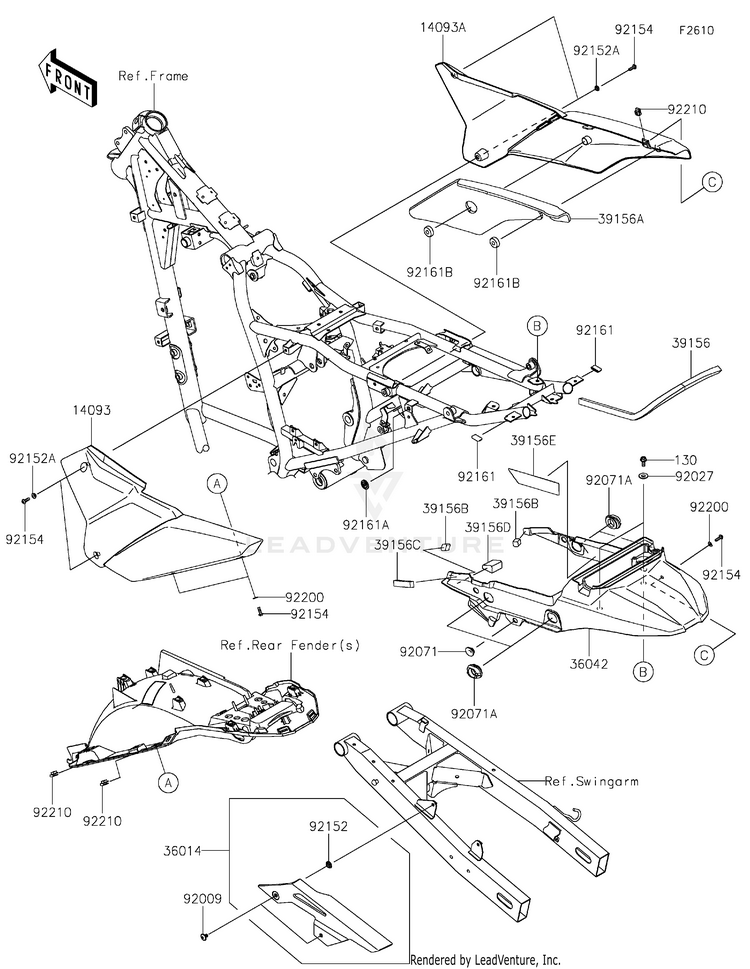 Side Covers/Chain Cover Schematic