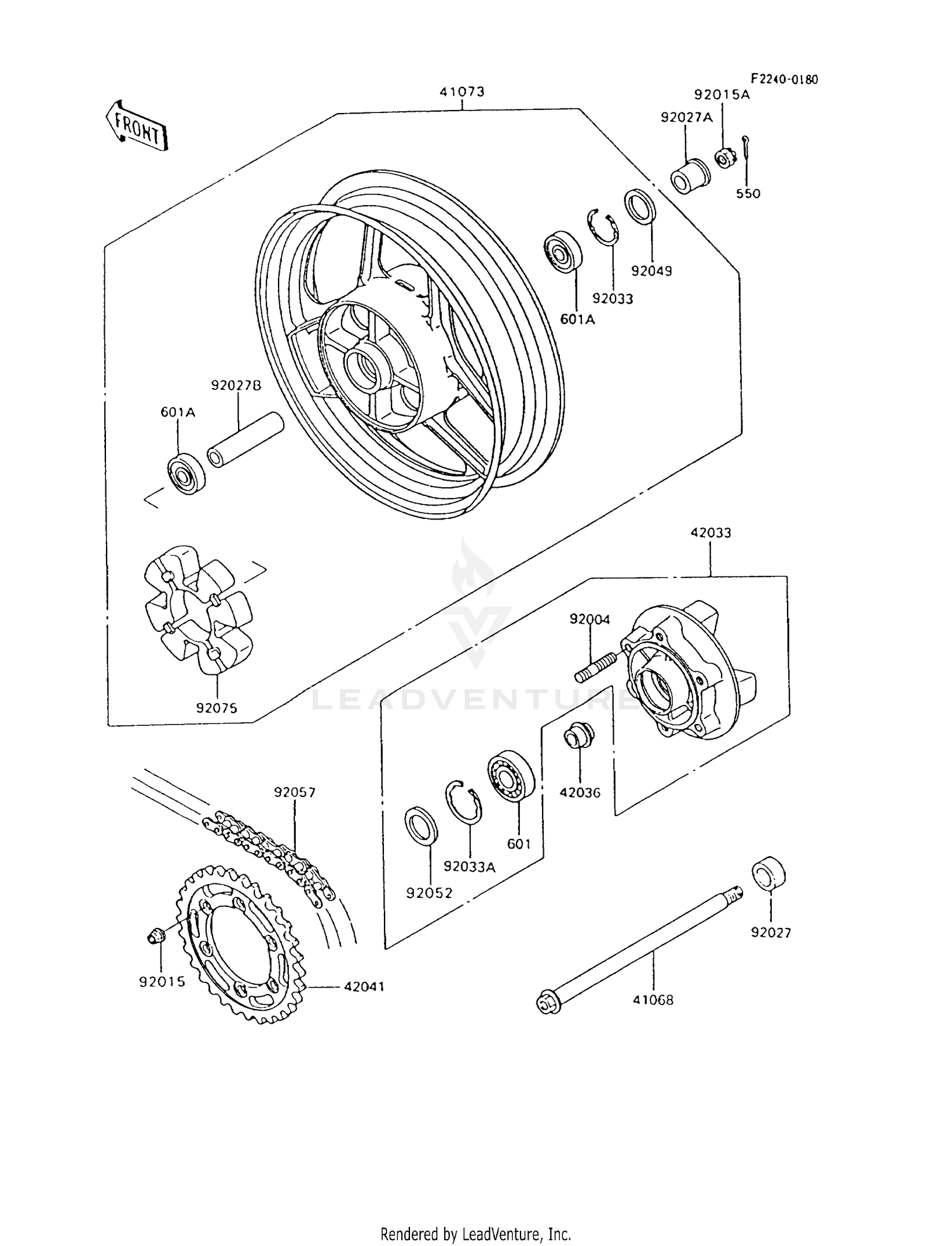 REAR WHEEL/CHAIN