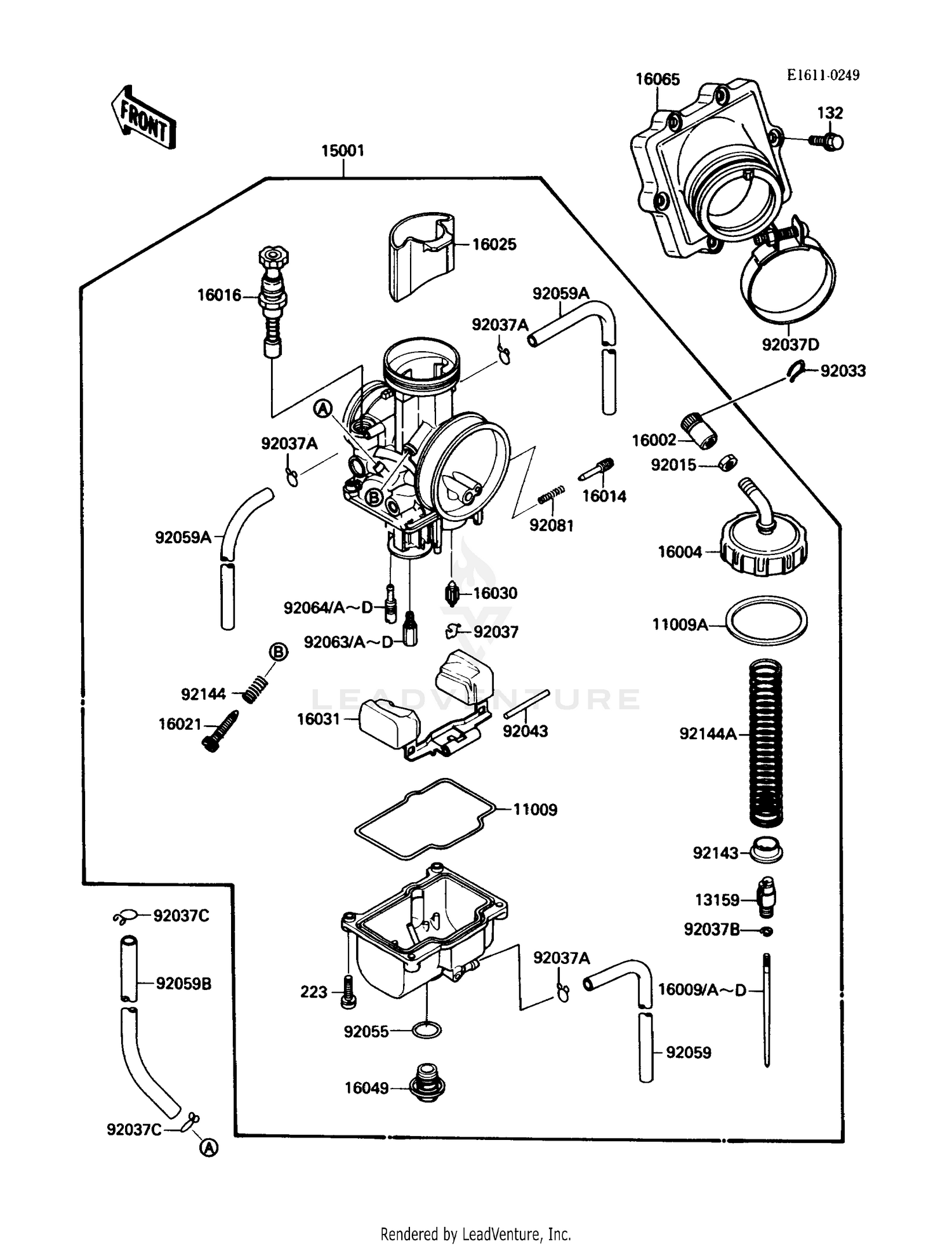 CARBURETOR (KXF250-A2)(å004204)