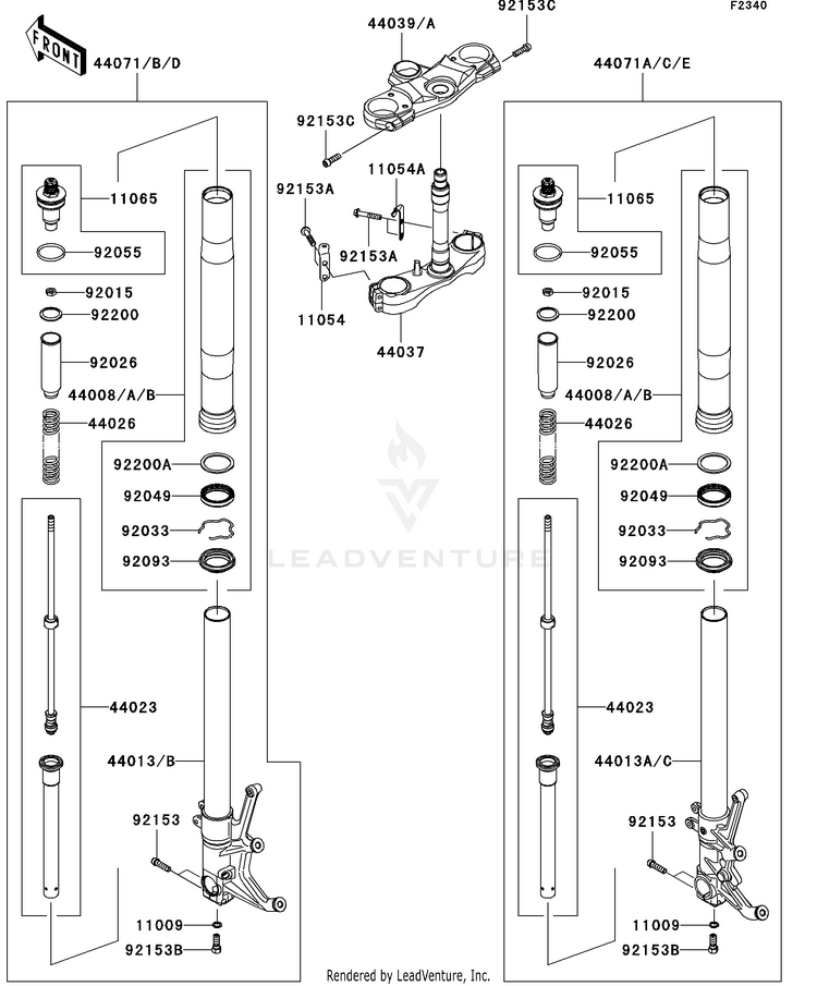 Front Fork Schematic