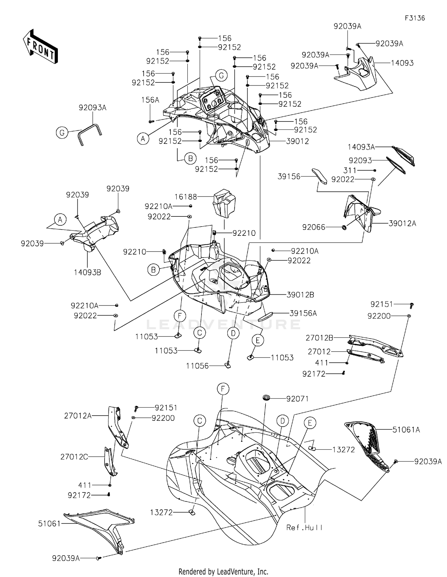 Hull Middle Fittings