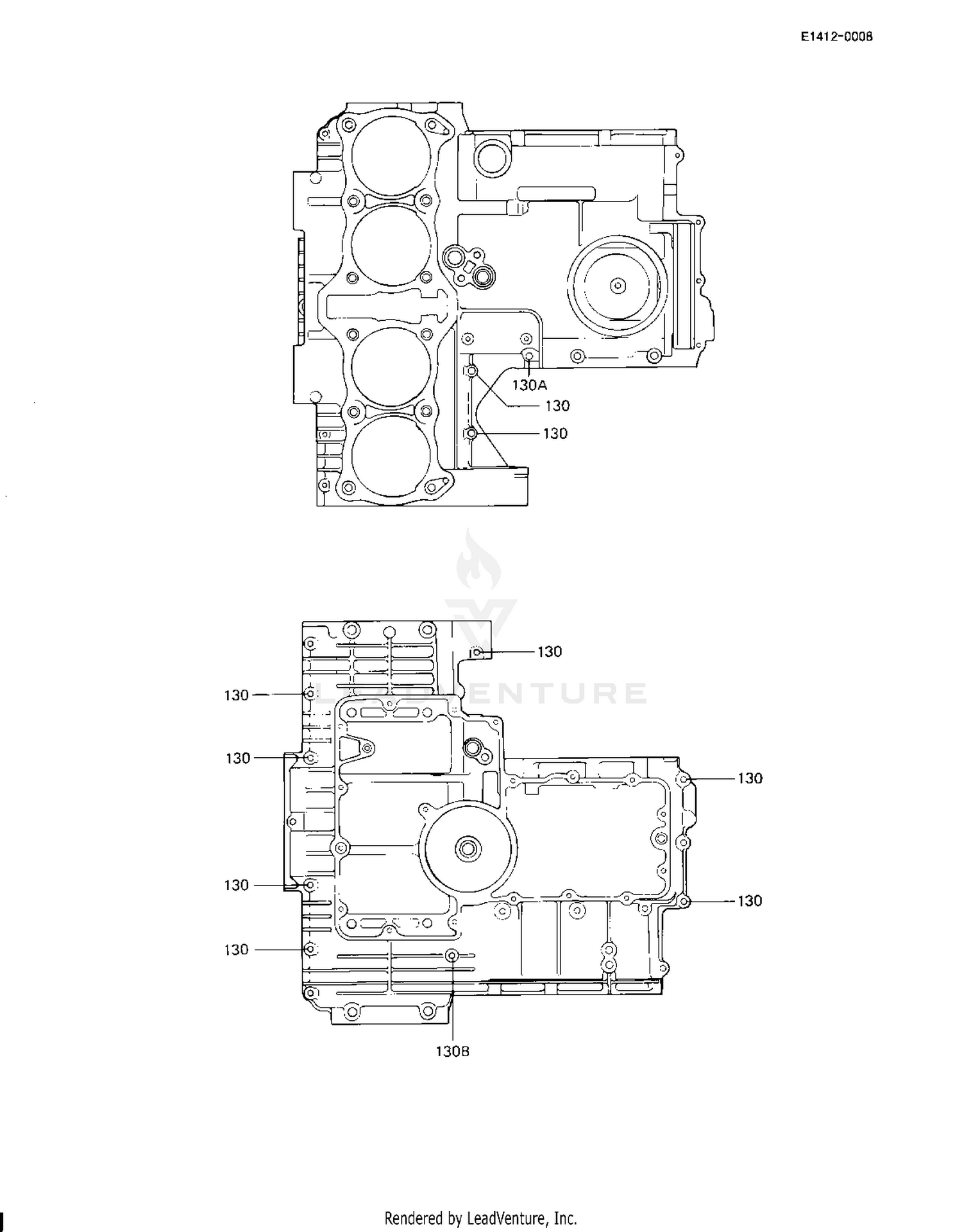 CRANKCASE BOLT & STUD PATTERN