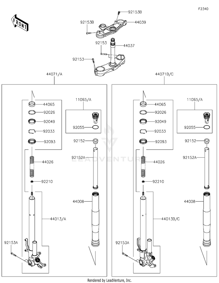 Front Fork Schematic